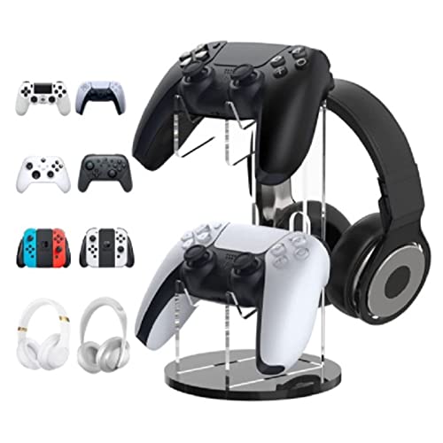 Headset-Halterung Kopfhörerständer, Gaming-Headset-Halter, universeller Kopfhörer-Aufhänger for PC-Gaming-Headset-Display und kabellose Kopfhörer(Schwarz) Bild 6