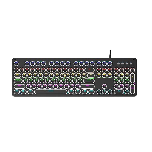 Professionelle Draht Mechanische Tastatur Maus Hot Swap Technologie Mehrfarbige Hintergrundbeleuchtung Taktile Schalter Für PC Gaming Punk Draht Tastatur Maus Combo LED Bild 1