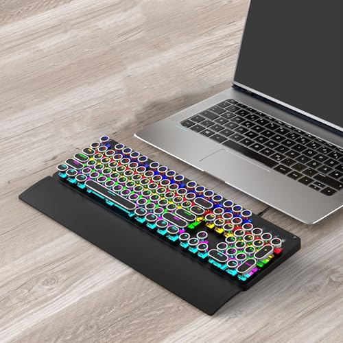 Professionelle Draht Mechanische Tastatur Maus Hot Swap Technologie Mehrfarbige Hintergrundbeleuchtung Taktile Schalter Für PC Gaming Punk Draht Tastatur Maus Combo LED Bild 2