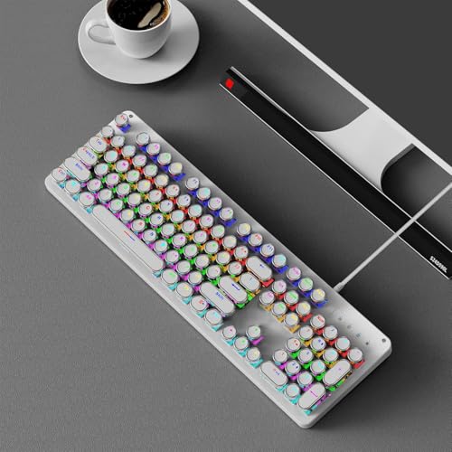 Professionelle Draht Mechanische Tastatur Maus Hot Swap Technologie Mehrfarbige Hintergrundbeleuchtung Taktile Schalter Für PC Gaming Punk Draht Tastatur Maus Combo LED Bild 5