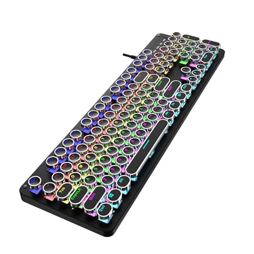 Professionelle Draht Mechanische Tastatur Maus Hot Swap Technologie Mehrfarbige Hintergrundbeleuchtung Taktile Schalter Für PC Gaming Punk Draht Tastatur Maus Combo LED Bild 7