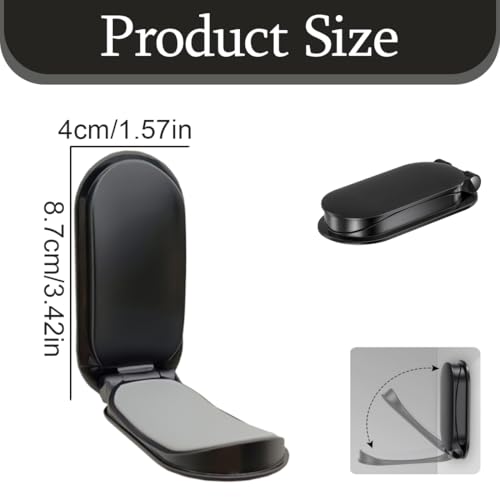 Headset Halterung, Kopfhörer Halter, Faltbarer Gaming Headset Ständer, Selbstklebender Kopfhörerhalter, Headphone Haken, Gaming Zubehör für Schreibtisch Wand Bild 2