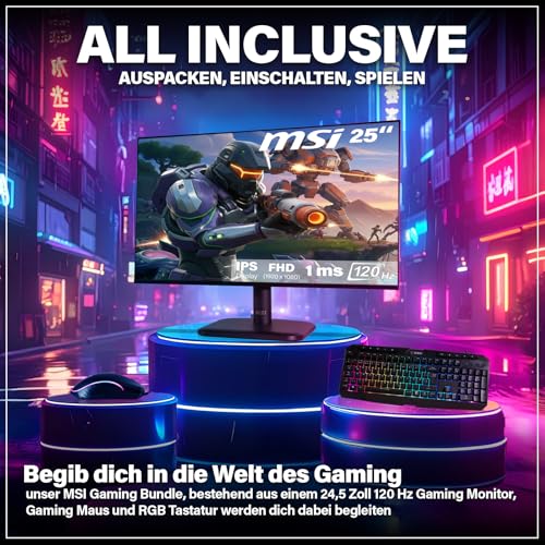 HYPER BYTE - Gaming PC - Komplett Set mit AMD Ryzen 7 5700G | 4,6 GHz | Vega 8 | 16GB DDR4 RAM | 1TB SSD | Wasserkühlung | 25 Zoll Monitor | Maus & Tastatur | WLAN | Win11 Pro | All in One Desktop Bild 4