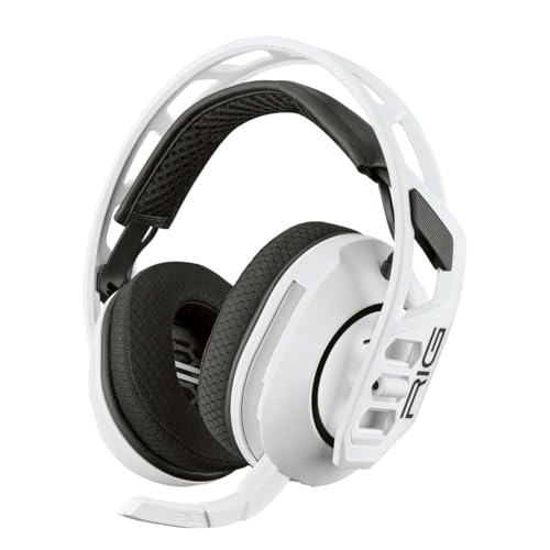 RIG 600 Max HS Weißes Gaming-Headset, Sony-lizenziert für PS5. Kabelloses Stereo-Gaming-Headset für PS5, kompatibel mit PS4, PC und Handys. Duale drahtlose Verbindung: RF und Bluetooth für den Empfang Bild 2