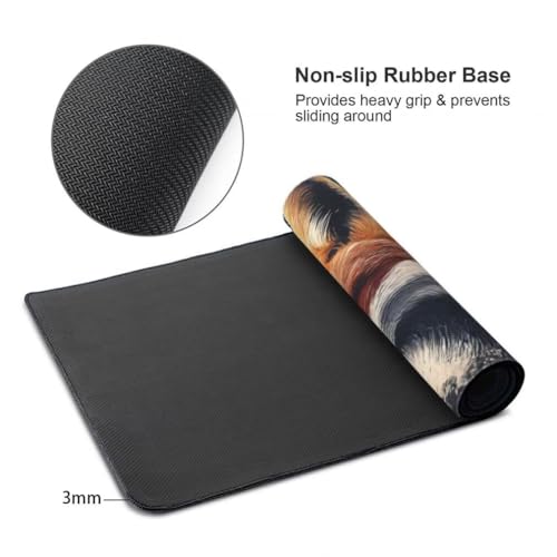 Mauspad XXL 1000x500mm, Fuchs Mousepad XXL Mauspad Gaming Tiere Mouse Pad mit Genähten Kanten, Rutschfest und Wasserabweisend Schreibtisch Unterlage Groß Desk Mat für Tastatur und Maus -MP704 Bild 7