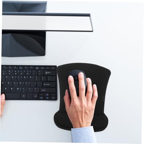 ABOOFAN 2 Stück Ergonomisches Memory schaum wrist support Tastatur und Maus Rutschfeste Handgelenkstütze für Büro Gaming und Laptop Komfortable Handballenauflage Bild 2