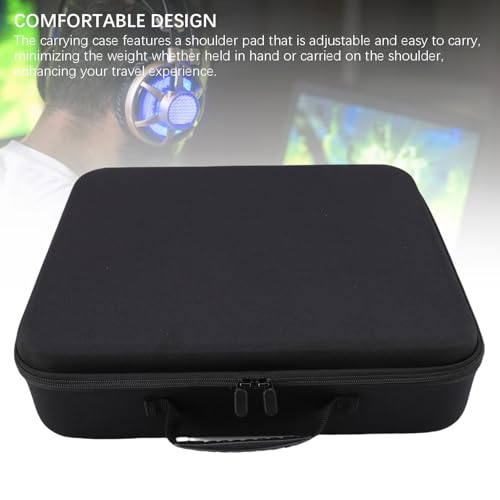 Annadue Konsolen-Tragetasche, Kompatibel mit Konsole DISC, für Konsole Digital Edition, Schützende Aufbewahrungstasche für Konsolen-Controller, Headset, Spiele-Discs, Ladegerät-Zubehör, (Black) Bild 5