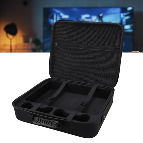 Annadue Konsolen-Tragetasche, Kompatibel mit Konsole DISC, für Konsole Digital Edition, Schützende Aufbewahrungstasche für Konsolen-Controller, Headset, Spiele-Discs, Ladegerät-Zubehör, (Black) Bild 6
