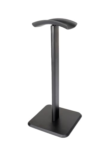 Kopfhörerständer mit Aluminiumstange, flexibler Kopfstützenhalter, ABS-Kunststoff, massiver Sockel, schwarzer Schreibtisch-Organizer für Gaming-Headset Bild 7