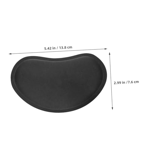 Cabilock Ergonomische EVA Maus Handgelenkauflage mit Wellenförmiger Mulde Kompakt und Tragbar Kompatibel für Gaming und Büro Schwarzes Mauspad mit Einzigartigem Design für Computer und Bild 3