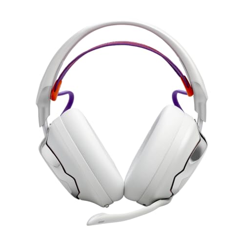 JBL Quantum 950 Kabelloses Multi-Plattform-Bluetooth-Gaming-Headset mit JBL Quantum Raumsound und Head-Tracking, Noise-Cancelling-Mikrofon, USB-C-Kabel, 50-h-Akku und austauschbaren Teilen, Weiß Bild 3