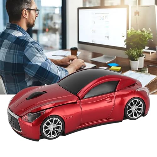 Kabellose Auto-Maus – 1600 DPI optischer Sensor, 2,4 GHz USB-Empfänger, ergonomisches Design für PC und Laptop, ideal für Gaming und Büroarbeit, ABS-Material Bild 2