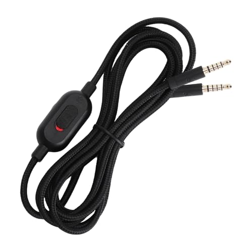 TNSLAND Kopfhörerkabel 2m Ersatzkabel für Gaming-Headsets, Flexibles Audio Kabel, Geeignet für Logitech G Pro, G Pro X, G433, G233 und Weitere Headsets mit Lautstärkeregler Bild 1