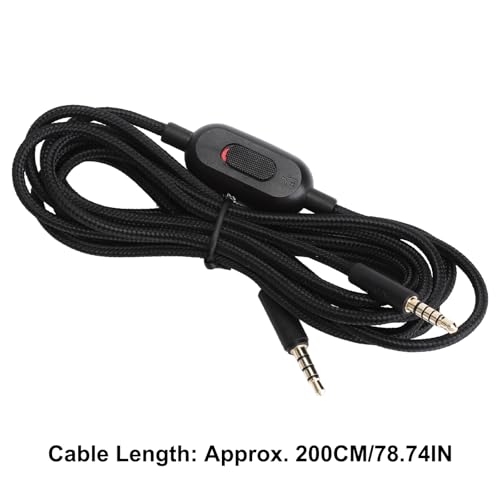 TNSLAND Kopfhörerkabel 2m Ersatzkabel für Gaming-Headsets, Flexibles Audio Kabel, Geeignet für Logitech G Pro, G Pro X, G433, G233 und Weitere Headsets mit Lautstärkeregler Bild 4
