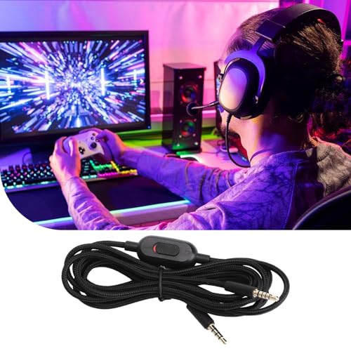 TNSLAND Kopfhörerkabel 2m Ersatzkabel für Gaming-Headsets, Flexibles Audio Kabel, Geeignet für Logitech G Pro, G Pro X, G433, G233 und Weitere Headsets mit Lautstärkeregler Bild 5