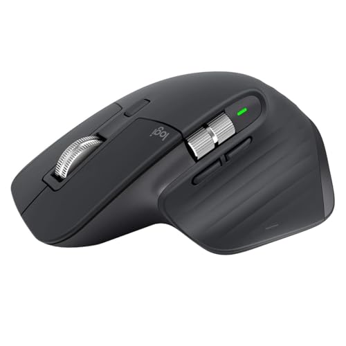 Logitech MX Master 3 - Leistungsstarke kabellose Bluetooth Maus, Fast Scrolling, Bluetooth und 2.4 GHz Verbindung via USB-Empfänger, für Windows/Linux/Chrome/Mac- Graphit, [Bulk - Ohne Verpackung] Bild 1