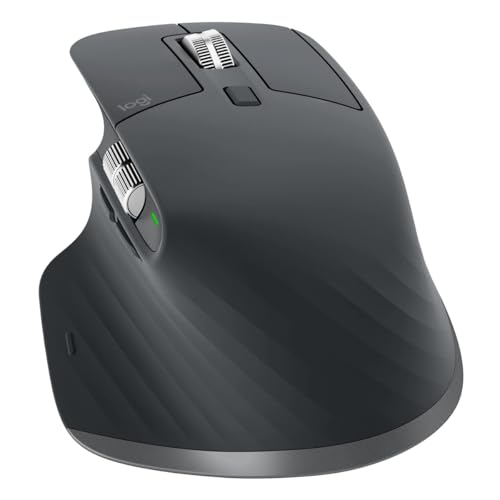 Logitech MX Master 3 - Leistungsstarke kabellose Bluetooth Maus, Fast Scrolling, Bluetooth und 2.4 GHz Verbindung via USB-Empfänger, für Windows/Linux/Chrome/Mac- Graphit, [Bulk - Ohne Verpackung] Bild 4