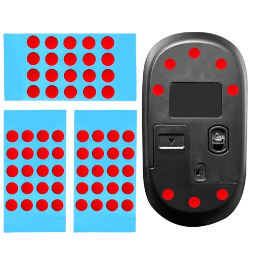 FIUTEKO Mouse Skates Set 60 Stück PTFE Mausfüße Mouse Dot Skates - Ultra-Sanftes Gleiten Präzise Kontrolle für Logitech G PRO Wireless Razer Finalmouse Glas Mousepad Wallhack FPS Gaming Zubehör Bild 1