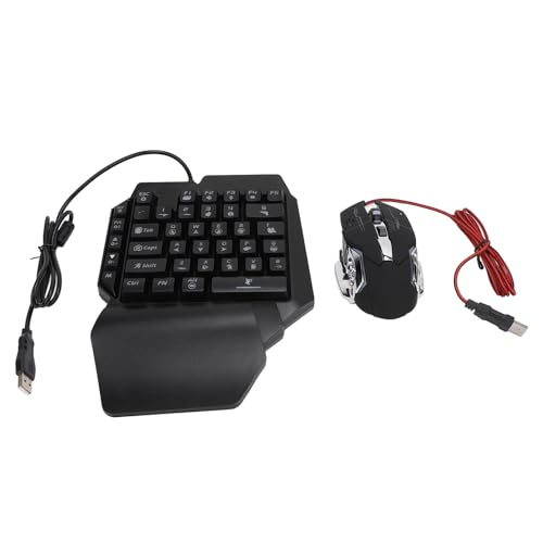 SENECESLI Verstellbarer Telefonständer mit Einhändiger Gaming-Tastatur und Maus-Kombination, Keine Latenz-Technologie, 4-in-1-Mobile-Game-Pack für Gamer Bild 5