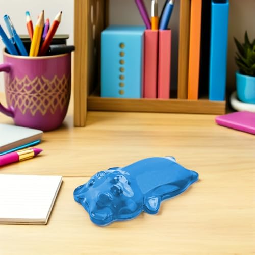 Cabilock 3 STÜCKE Teiliges Silikon handgelenkpolster in Bärform Ergonomisches Mauspad mit Transparentem Kühlendem Gelkissen Rutschfestes Maus Handauflage für Büro und Gaming Leicht zu Bild 5