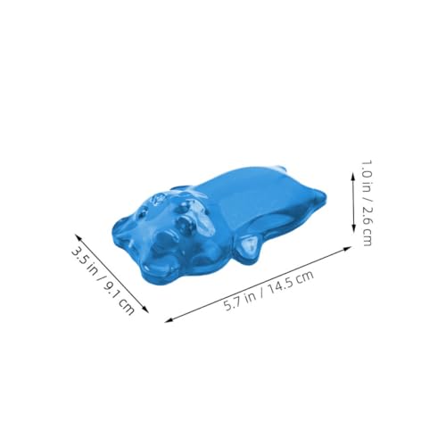Cabilock 3 STÜCKE Teiliges Silikon handgelenkpolster in Bärform Ergonomisches Mauspad mit Transparentem Kühlendem Gelkissen Rutschfestes Maus Handauflage für Büro und Gaming Leicht zu Bild 7