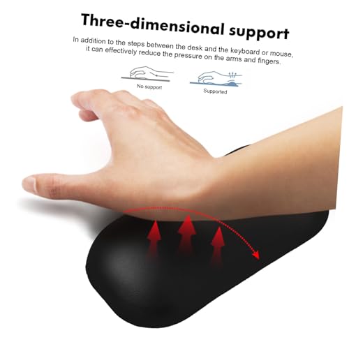 Cabilock 2 Stück Ergonomische Mauspad Handgelenkauflage mit Rutschfestem Silikon Kleine Maus Handgelenkstütze für Büro und Gaming zur Schmerzlinderung und Komfortsteigerung Bild 6