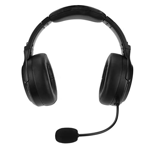 Yctze Gaming-Headset mit 40-mm-Treiber und Typ-C-Aufladung, Wiederaufladbares Game-Headset mit 48-Stunden- für Desktop und Mobilgeräte (Black) Bild 1