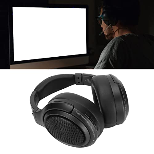 Yctze Gaming-Headset mit 40-mm-Treiber und Typ-C-Aufladung, Wiederaufladbares Game-Headset mit 48-Stunden- für Desktop und Mobilgeräte (Black) Bild 3