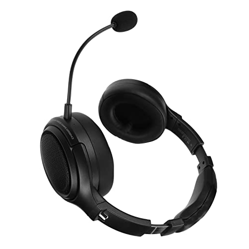 Yctze Gaming-Headset mit 40-mm-Treiber und Typ-C-Aufladung, Wiederaufladbares Game-Headset mit 48-Stunden- für Desktop und Mobilgeräte (Black) Bild 7
