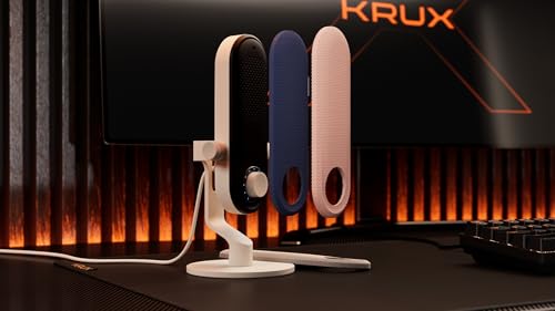 KRUX Pin White, USB Typ C Mikrofon, Lautstärkeregler, Mute-Taste, austauschbare Frontblende, 3.5mm minijack Kopfhörerausgang Bild 7