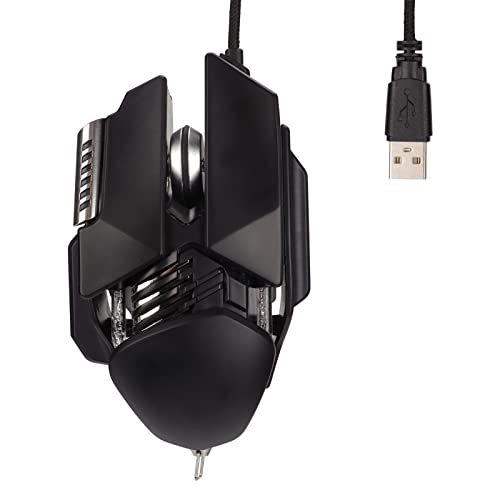 RGB-Gaming-Maus, Kabelgebunden, Computermaus, 12800 DPI, Ergonomie, RGB-USB, 6D-Taste, Mechanisch, mit Hochfrequenz-Rauschimmunität Bild 1