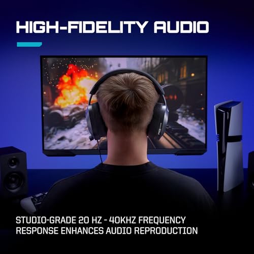 Rig R5 PRO HS Wettbewerbsfähiges kabelgebundenes Gaming-Headset mit Graphen-Treibern, offiziell lizenziert für PlayStation – Schwarz Bild 6