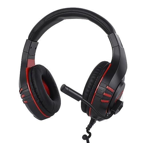 Jectse Gaming-Headset für, RGB-Over-Ear-Headset MIT Geräuschunterdruckendem Mikrofon, KabelgeBundener Bass-Stereo-Sound-Line-Control-Koopfhörer MIT Jungtiven Ohrschützern Bild 3