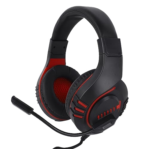 Jectse Gaming-Headset für, RGB-Over-Ear-Headset MIT Geräuschunterdruckendem Mikrofon, KabelgeBundener Bass-Stereo-Sound-Line-Control-Koopfhörer MIT Jungtiven Ohrschützern Bild 5