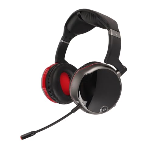 Jectse PC-Gaming-Headset, Stereo-Gaming-Koopfhörer-MIT 7.1 Virtueller Surround-Sound, 2,4 G Kabellose Over-Ear-Chopfhörer MIT Geräuschunterdruckendem Mikrofon, für PC-Laptop-Schicht-Schicht Bild 1