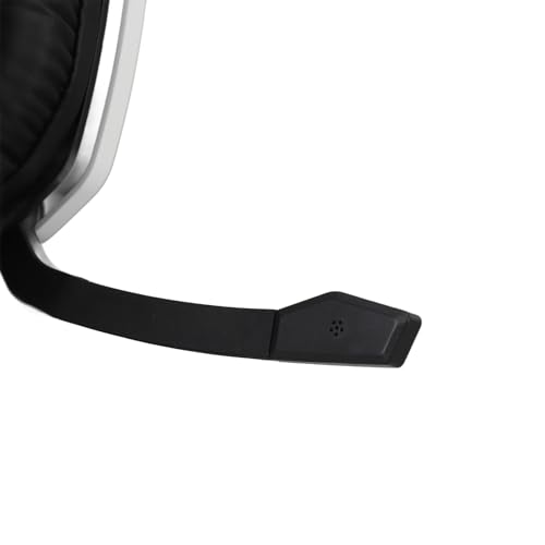 Alomejor Gaming-Headset, Geringe Latenz, Dual-Modus, Leistung, 2,4 G, Kabellos, Aktive Geräuschunterdrückung, Mobiles Kabelloses PC-Gaming-Headset (White) Bild 6