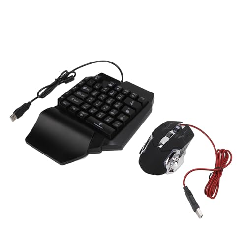 Alomejor Gaming-Tastatur-Maus-Konverter-Kombination, Schnelles Aufladen, Einhändiger Mobiler Spieladapter für, ABS-Kunststoff Bild 3