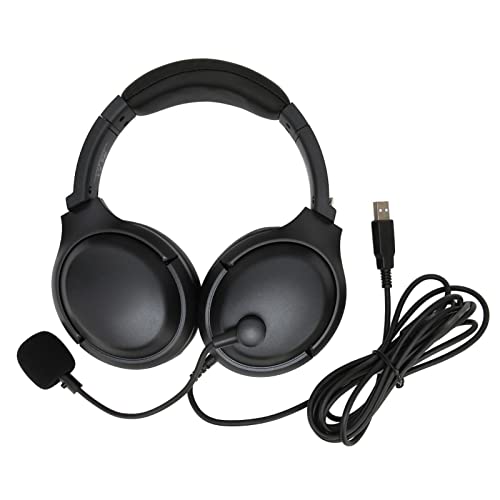 Jectse Gaming-Headset Mikrofon, Kabelgebundener USB-Over-Ear-Koopfhörer MIT Soundkarte, Tragbares, Geräuschunterdruckende, Komfortables Gamer-Headset für Home-Office in Derschule Bild 6