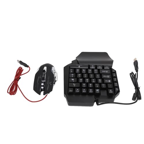 Alomejor 4-in-1-Adapter für Einhändige Mobile Gaming-Tastatur und -Maus, Telefonhalter-Set, Vielseitiges Kombipaket für Alle Gamer Bild 7