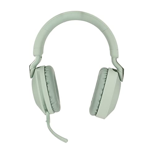 Gaming-Headset mit Dual-, 40-mm-Treibern und 14 Stunden Laufzeit, Faltbares Design für Konsolen und PC, HiFi-Sound mit Mikrofon – Blau (Green) Bild 1