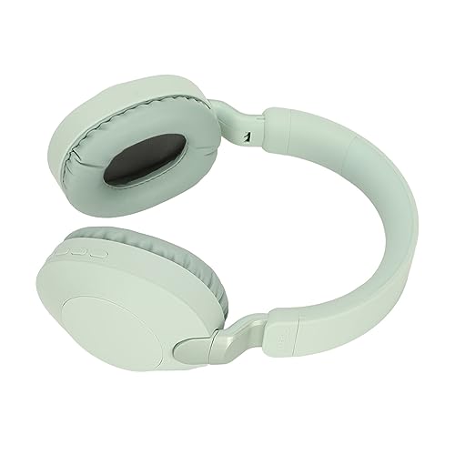 Gaming-Headset mit Dual-, 40-mm-Treibern und 14 Stunden Laufzeit, Faltbares Design für Konsolen und PC, HiFi-Sound mit Mikrofon – Blau (Green) Bild 2