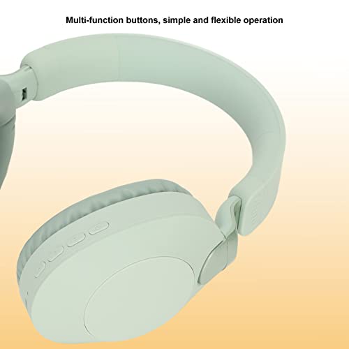 Gaming-Headset mit Dual-, 40-mm-Treibern und 14 Stunden Laufzeit, Faltbares Design für Konsolen und PC, HiFi-Sound mit Mikrofon – Blau (Green) Bild 7