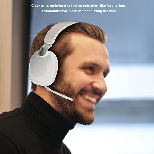 Gaming-Headset mit Dual-, 40-mm-Treibern und 14 Stunden Laufzeit, Faltbares Design für Konsolen und PC, HiFi-Sound mit Mikrofon – Blau (White) Bild 3