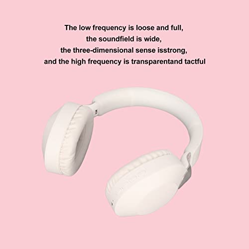Gaming-Headset mit Dual-, 40-mm-Treibern und 14 Stunden Laufzeit, Faltbares Design für Konsolen und PC, HiFi-Sound mit Mikrofon – Blau (White) Bild 6