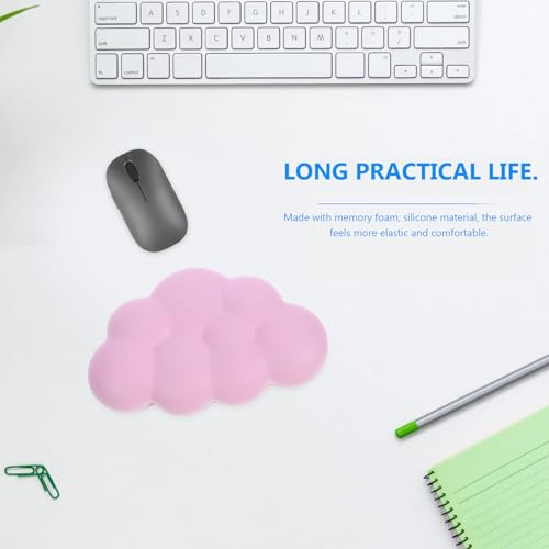 Cabilock Ergonomische Cloud förmige Maus handgelenkauflage aus Memory schaum Weiches Maus handgelenkstützkissen für Büro Gaming und Computer Rutschfestes Bequemes Handgelenkspolster in Bild 4