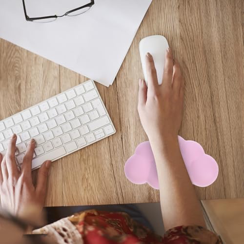 Cabilock Ergonomische Cloud förmige Maus handgelenkauflage aus Memory schaum Weiches Maus handgelenkstützkissen für Büro Gaming und Computer Rutschfestes Bequemes Handgelenkspolster in Bild 7