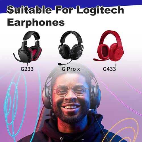 Headset Kabel Ersatz kompatibel mit Logitech G433 G233 G Pro G Pro X 3,5 mm Kopfhörer Audiokabel Gaming Headset Lautstärke Mikrofonsteuerung Kabel Schwarz 2M(6.56ft) Bild 4