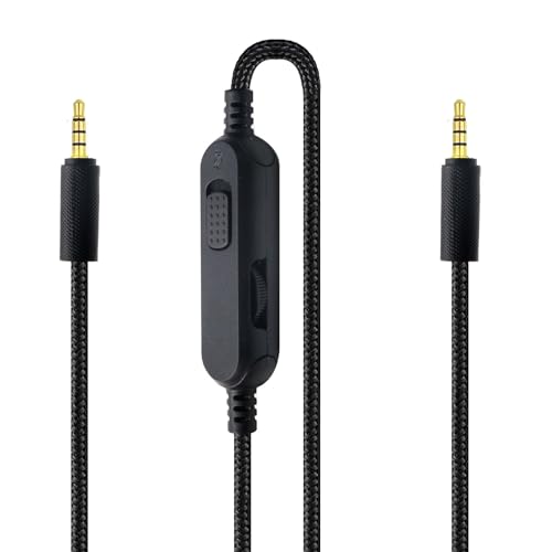 Headset Kabel Ersatz kompatibel mit Logitech G433 G233 G Pro G Pro X 3,5 mm Kopfhörer Audiokabel Gaming Headset Lautstärke Mikrofonsteuerung Kabel Schwarz 2M(6.56ft) Bild 7