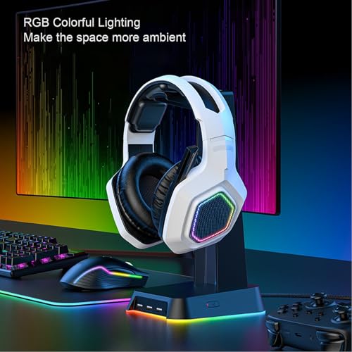 CHICIRIS 2,4 G Kabelloses Gaming-Headset, PC-Gaming-Kopfhörer mit Extrem Geringer Latenz, 50 Mm Treiber für Switch, Laptop, Mobiler Mac (#12) Bild 6