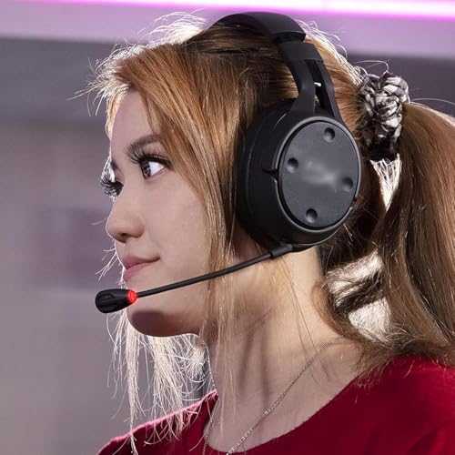 Ersatz Game Mikrofon Kompatibel mit HyperX Cloud Flight/Flight S Wireless Gaming Headset, Abnehmbarer Mikrofonarm mit LED Stummschaltanzeige auf PC PS5 PS4 Xbox Series X/S Bild 6